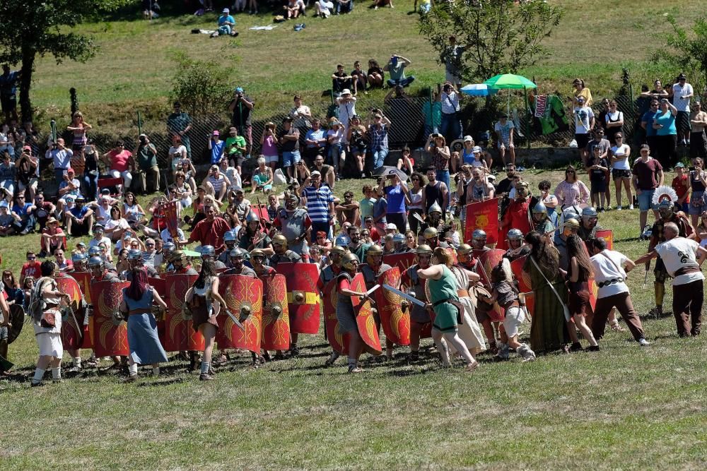 Batalla en la fiesta Astur romana en Carabanzo