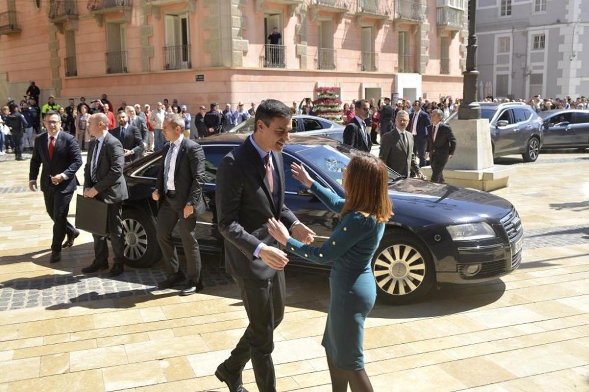 Visita de Pedro Sánchez en Cartagena