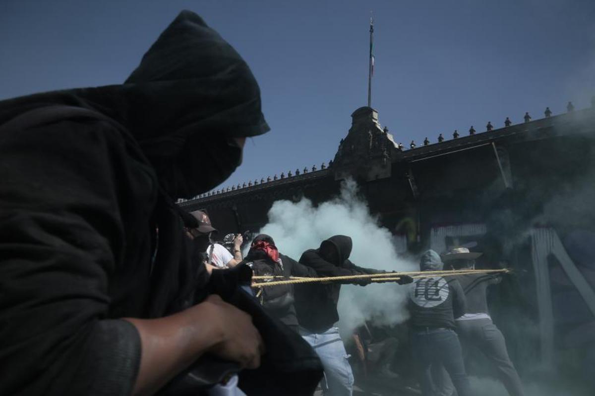 Incidentes en la marcha de la ‘Generación Z’ contra la corrupción en México