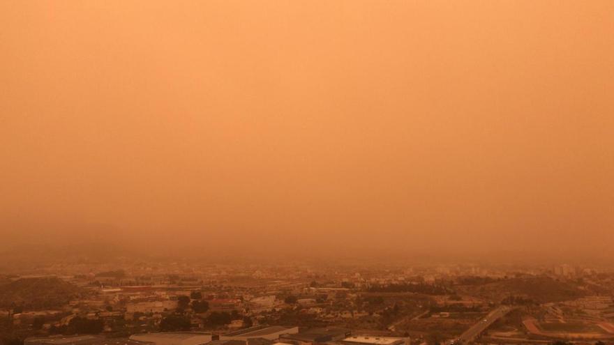 El polvo sahariano posiciona Alicante y Elda entre las zonas con peor calidad del aire del mundo