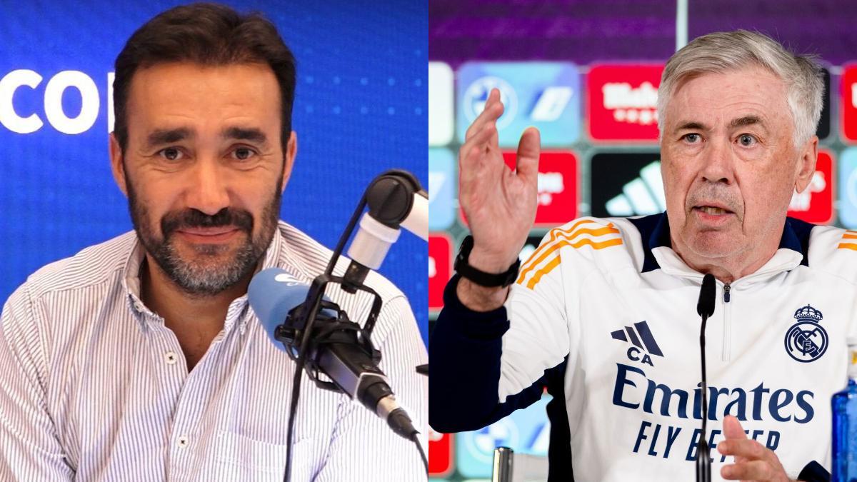 Juanma Castaño y Carlo Ancelotti