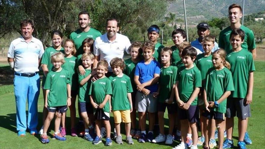 Sergio, de clínic en el Club de Campo del Mediterráneo