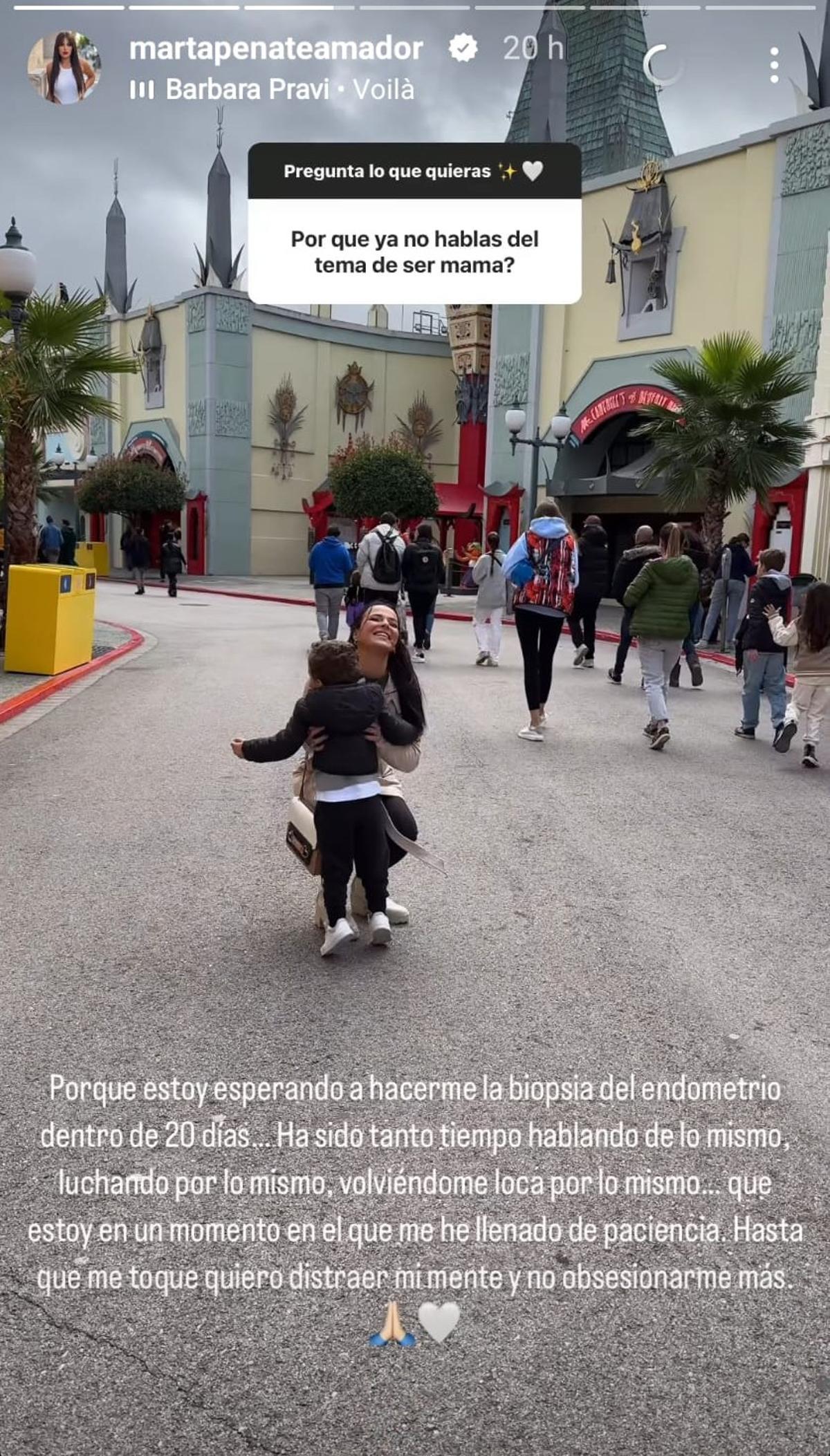 Publicación de Marta Peñate.