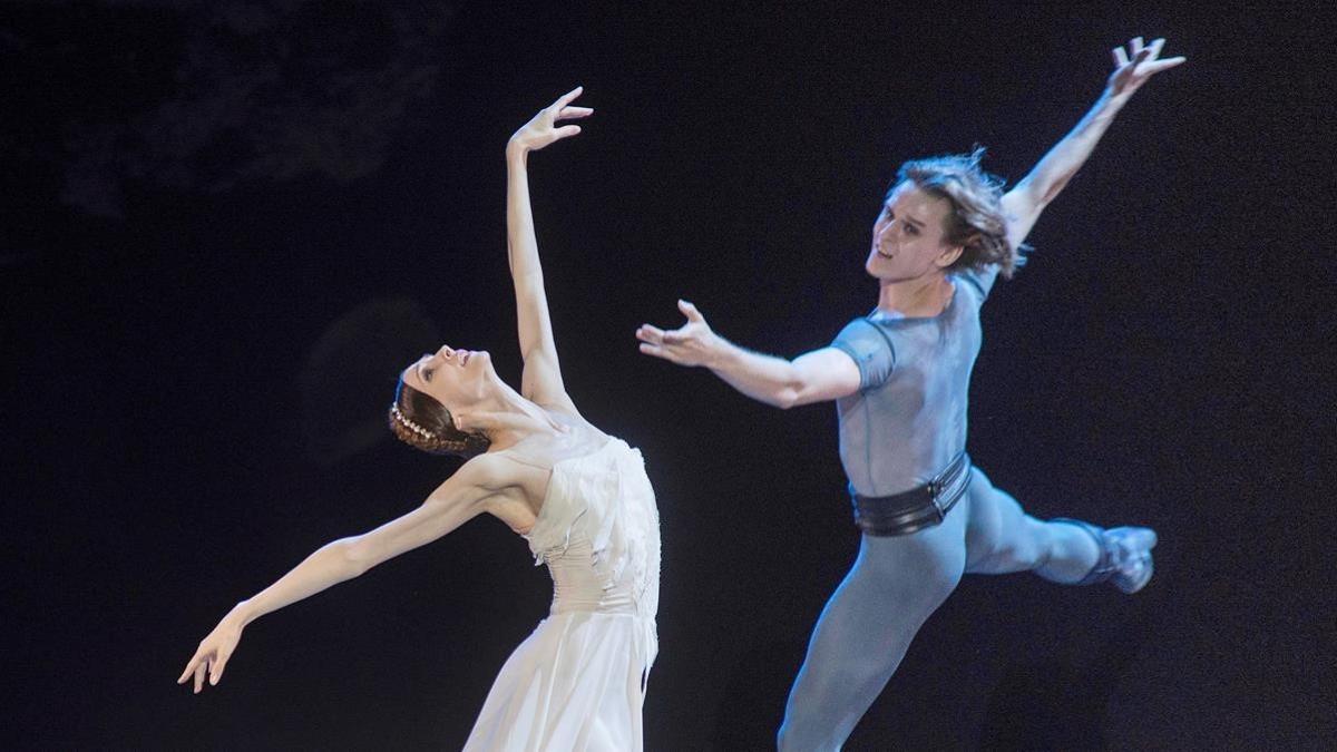 Un momento de la actuación de la bailarina ucraniana Svetlana Zajarova.