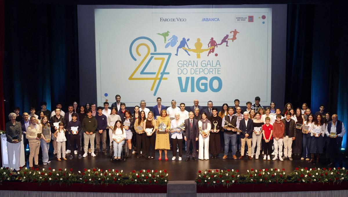 XXVII Gran Gala do Deporte Vigo, celebrada en el Teatro Afundación.