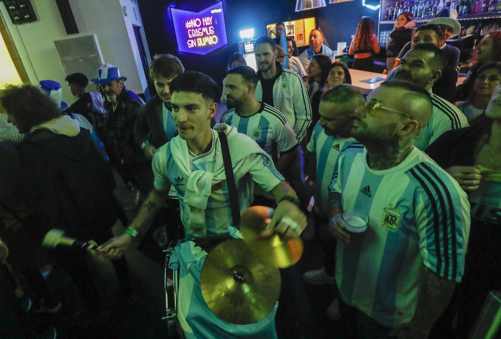 Así vivieron los aficionados de Argentina la final del Mundial en València