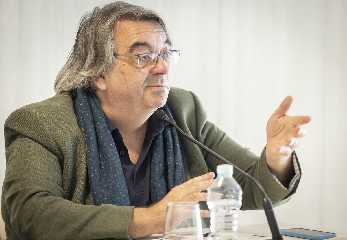Jesus Ruiz Mantilla durante la rueda de prensa de presentación del festival Fronteras en Les Arts el martes 5 de mayo
