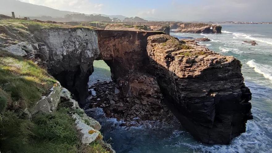 El derrumbamiento afecta a uno de los arcos