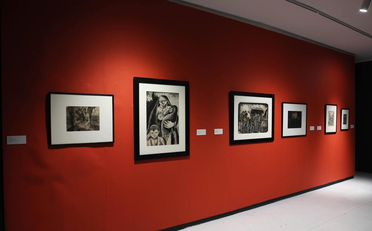 Las seis obras de la exposición «Laxeiro, as viñetas que non foron ao prelo»