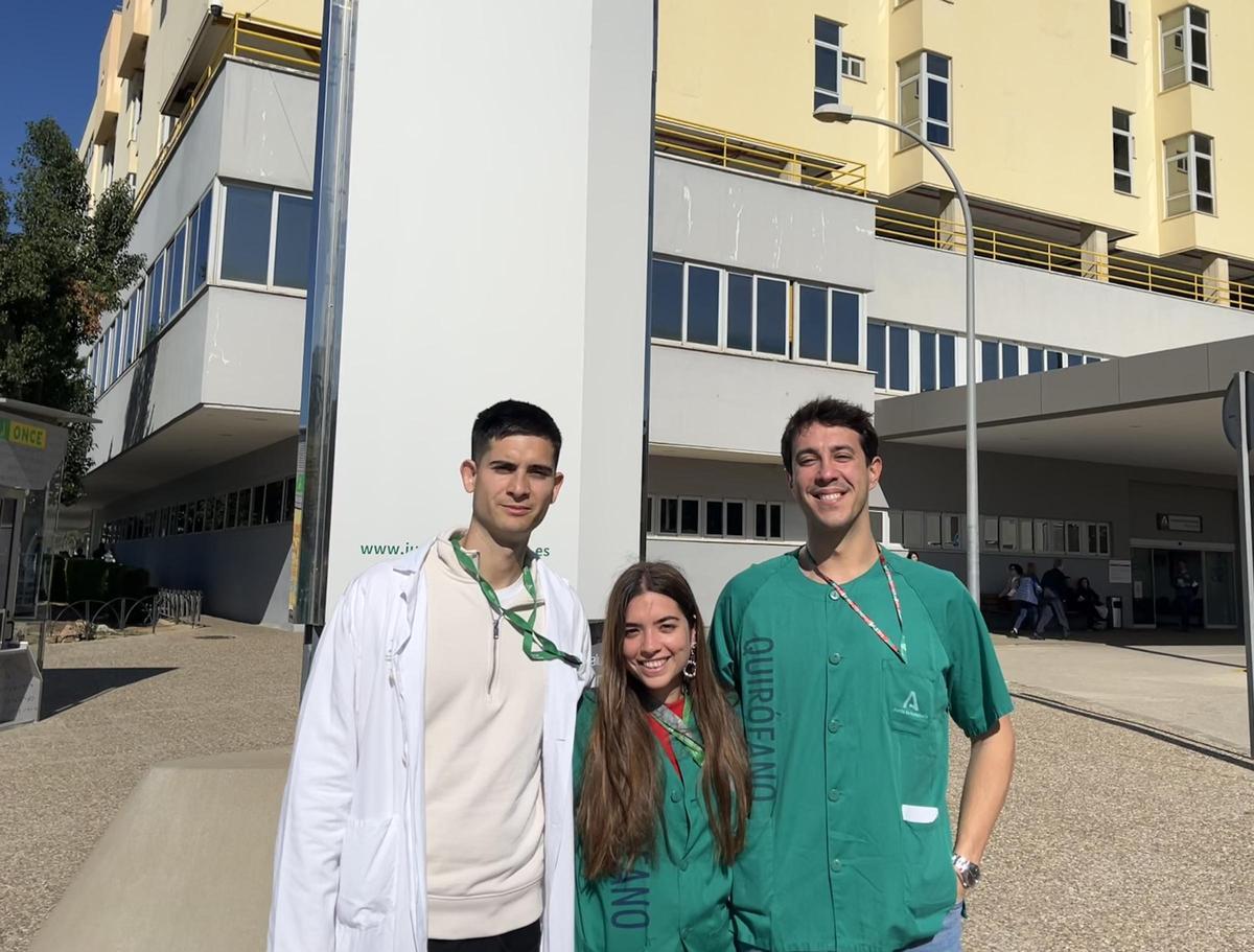 De izq. a dcha. David, Silvia y Emilio