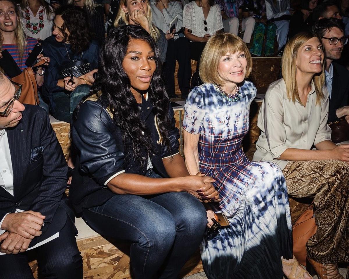 El front row de la semana de la moda de N.Y,  Serena Williams y Anna Wintour