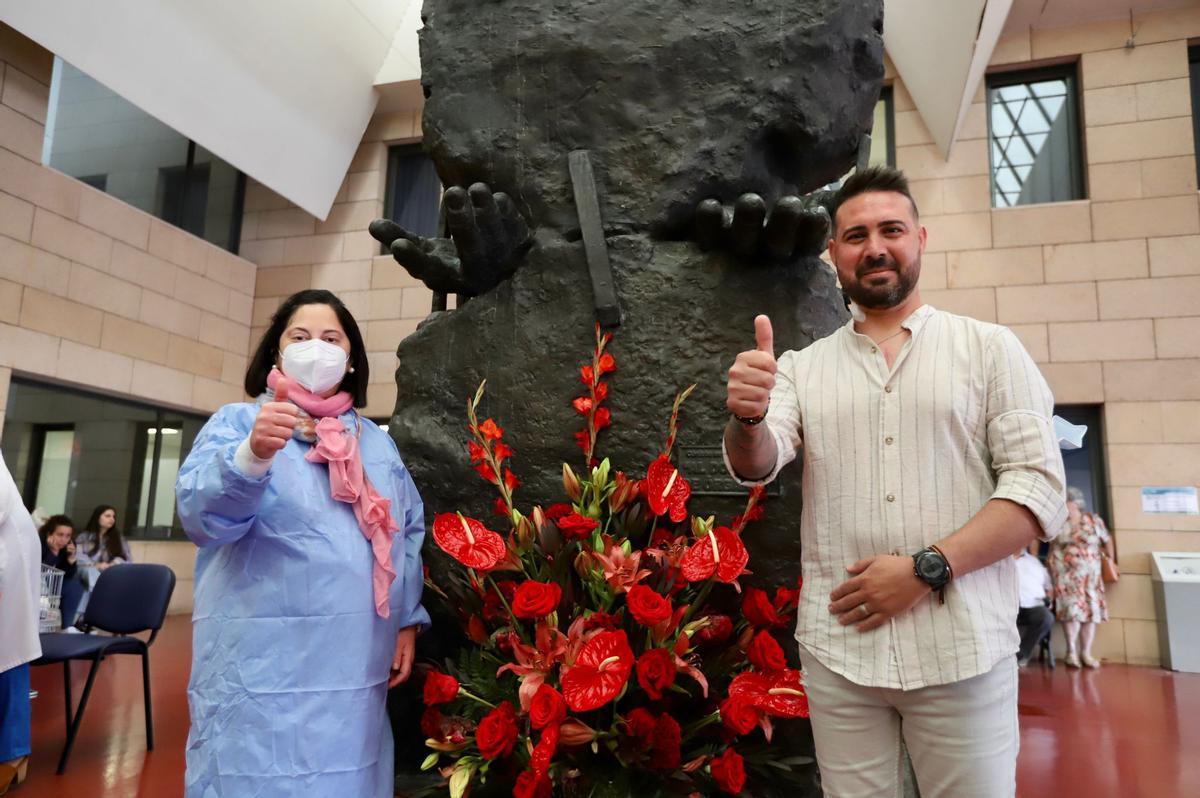 Rocío Ascanoi y Juan Miguel Cobos, pacientes trasplantados de corazón.