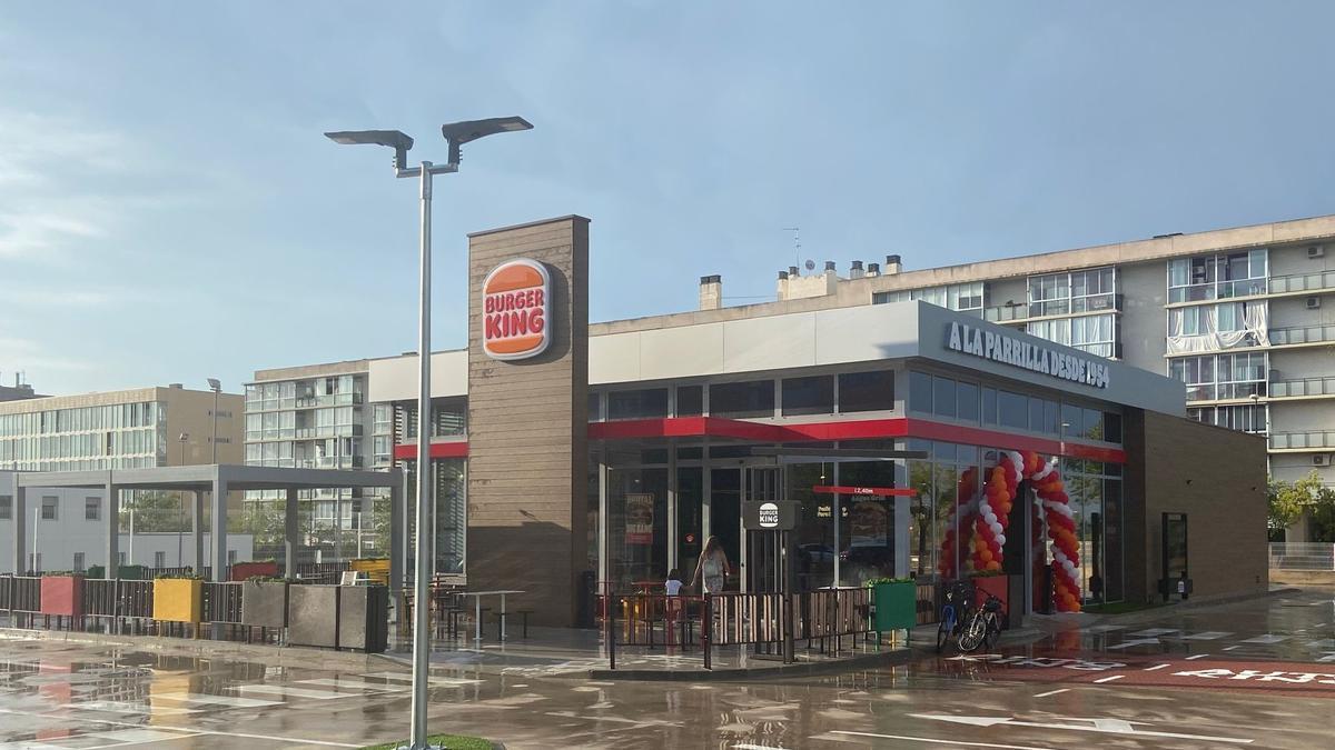 El nuevo local de Burger King en el barrio Valdespartera de Zaragoza