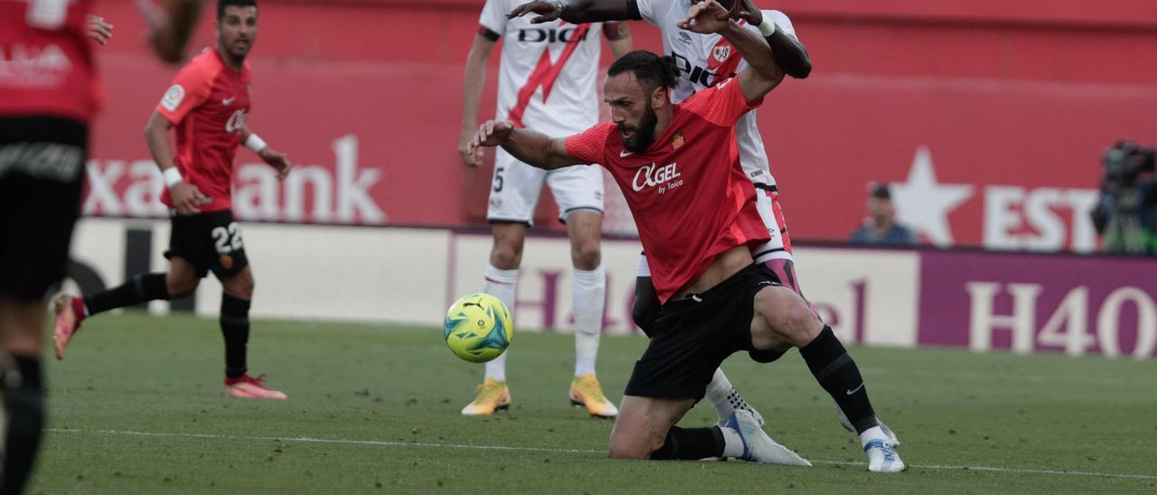 Muriqi, en el partido ante el Rayo Vallecano.