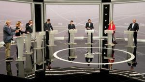 Debate electoral de TVE para las elecciones del 12M en Cataluña.