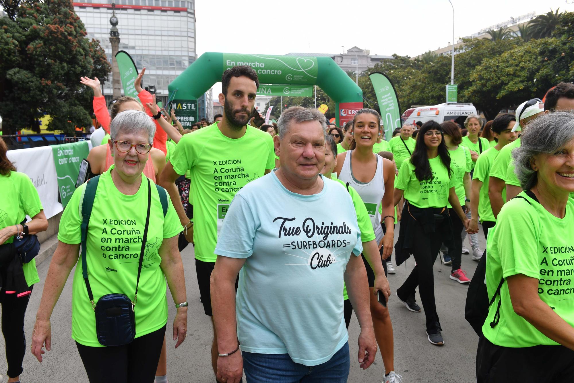 Más de 2.400 participantes en la Andaina Solidaria Contra o Cancro en A Coruña