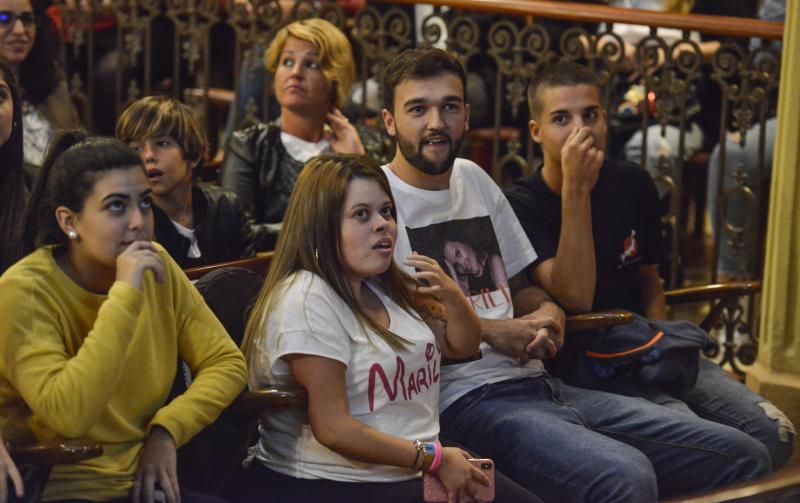 7/11/2018 GÁLDAR. Apoyo a Marilia, concursante de Operación Triunfo en el Teatro de Gáldar. FOTO: J. PÉREZ CURBELO  | 07/11/2018 | Fotógrafo: José Pérez Curbelo