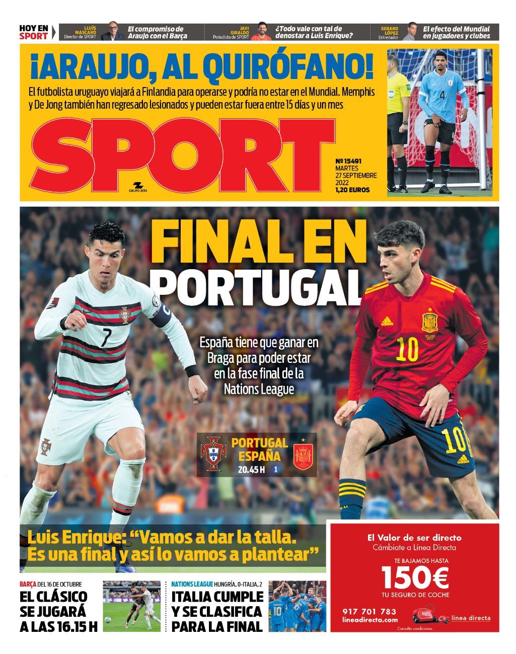 Portada SPORT 27092022