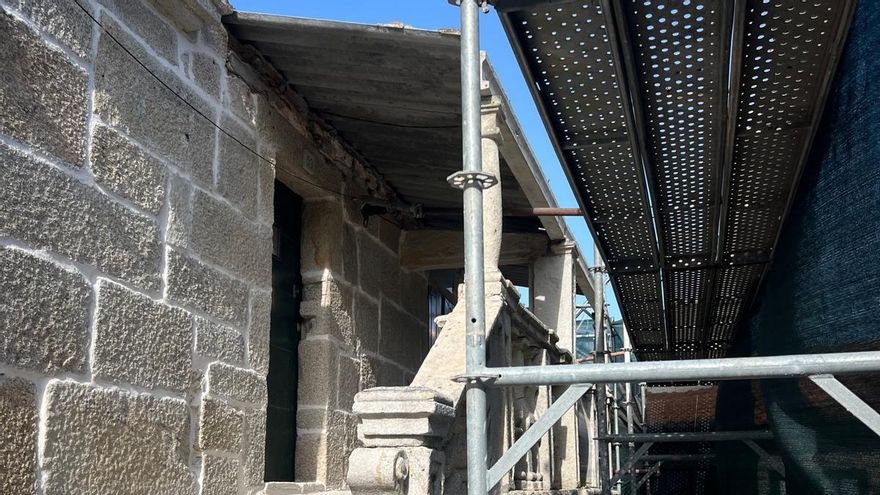 Estado actual de las obras desde el exterior.