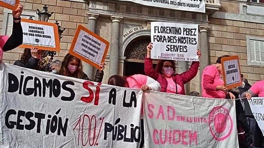 Imatge d’arxiu d’una manifestació del SAD a Barcelona. | SAD