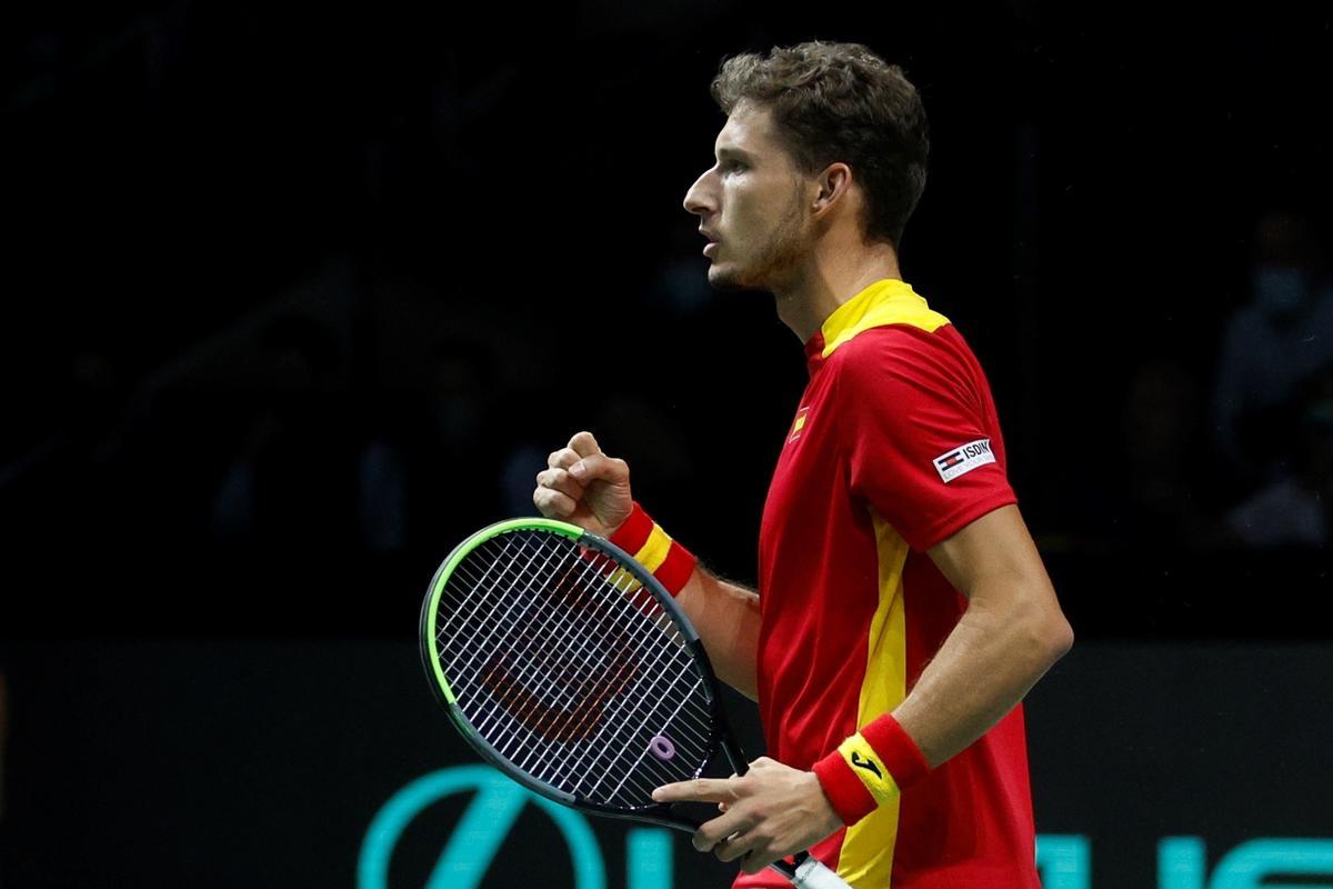 Pablo Carreño, en su enfrentamiento ante Emilio Gómez. Pablo Carreño, en su enfrentamiento ante Emilio Gómez.