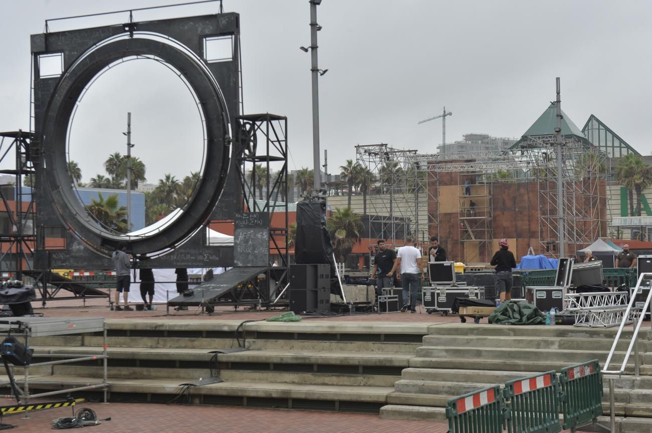 Escenarios del Temudas en la Plaza de la Música