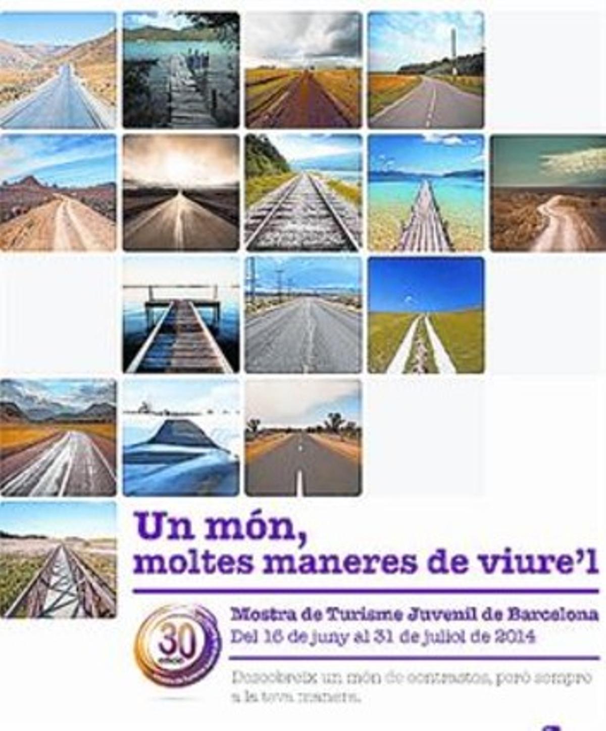 Cartell de la 30a edició de la Mostra de Turisme Juvenil. Cartell de la 30a edició de la Mostra de Turisme Juvenil.