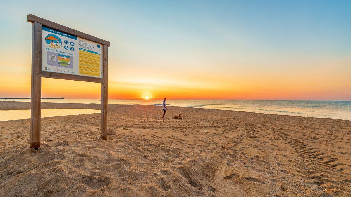 La playa El Barranquet, Benicarlò.