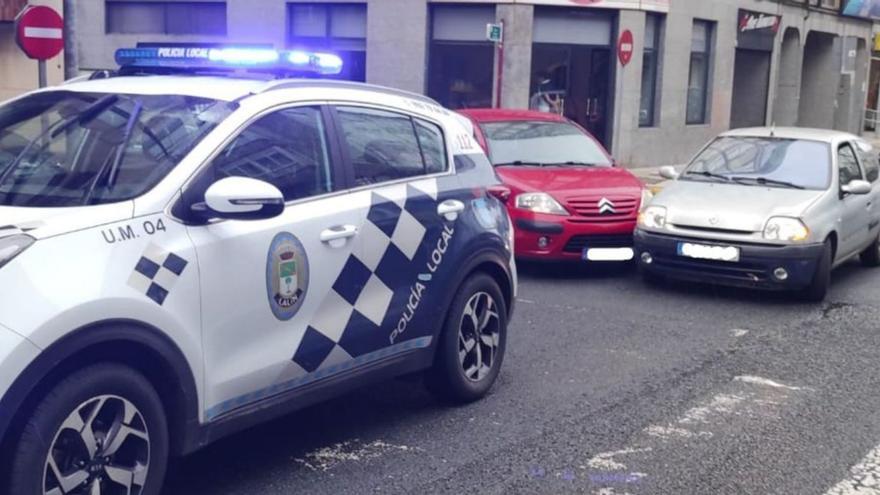 Dos accidentes en el casco urbano de Lalín se saldan con heridos leves