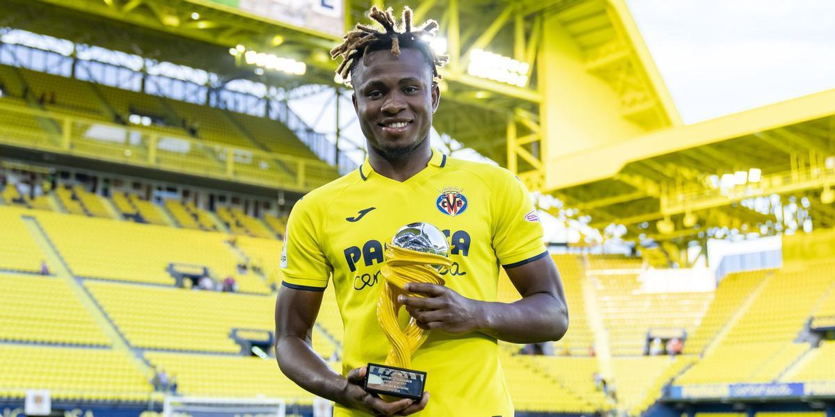 Chukwueze recibió el galardón como mejor futbolísta africano de LaLiga 2022/23