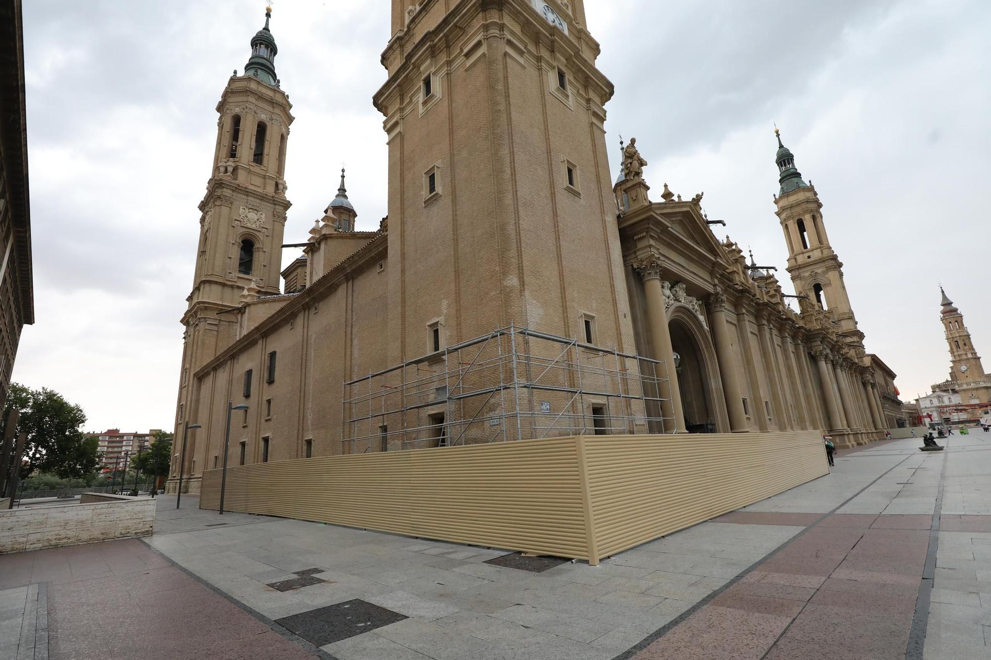 La Basílica del Pilar de Zaragoza.
