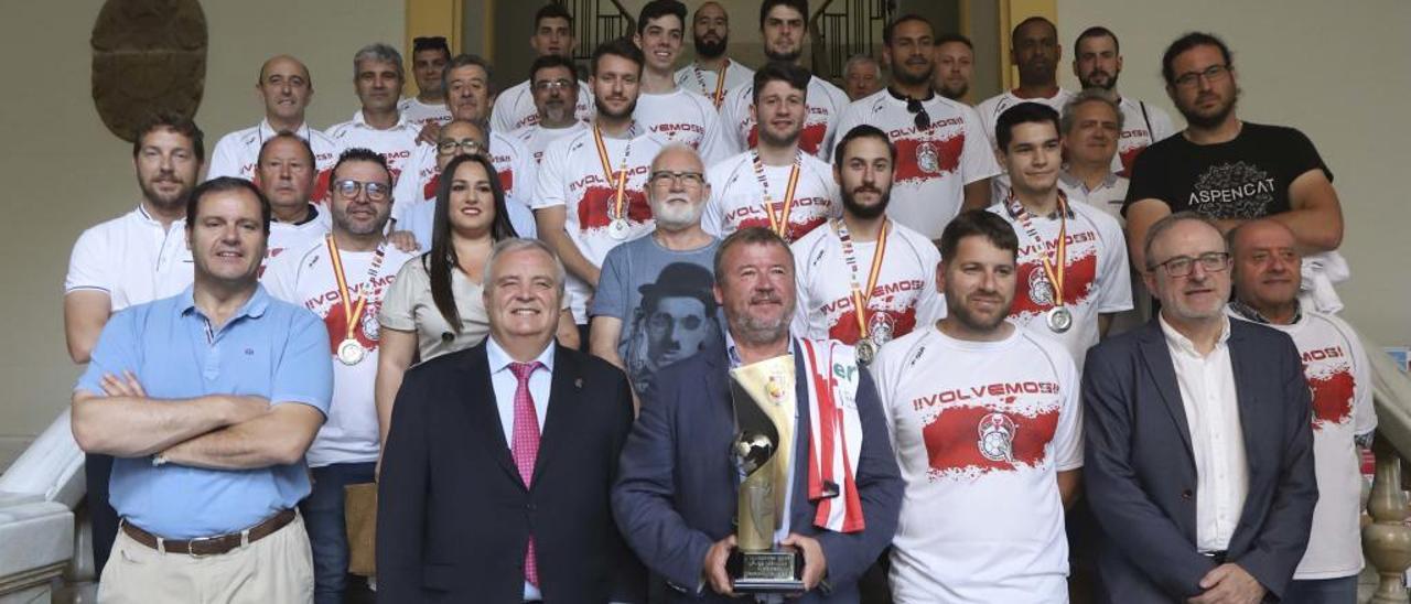 Celebración por el reciente ascenso