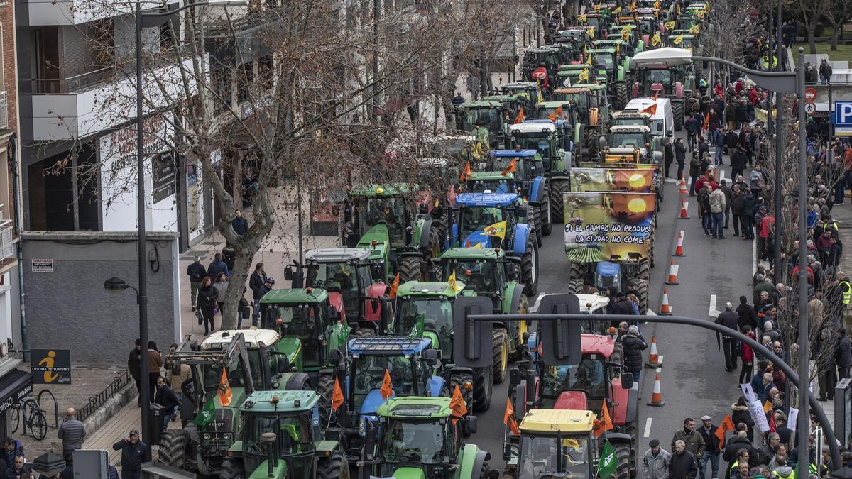 Tractorada de enero de 2020 en Zamora