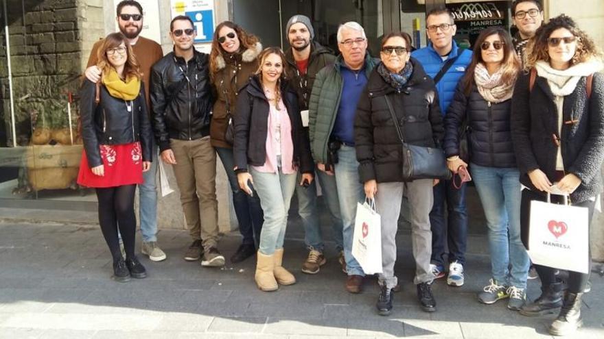 Els bloguers participants en la visita