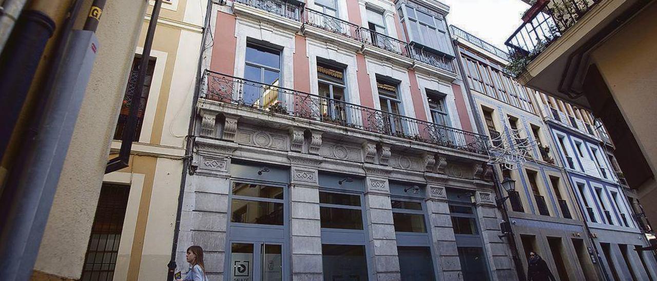 Lugar en el que estuvo el café Español, en la calle Cimadevilla.