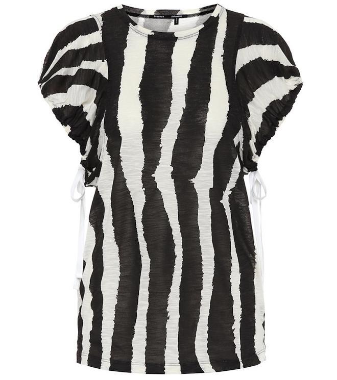 Camiseta con estampado de cebra, de Proenza Schouler