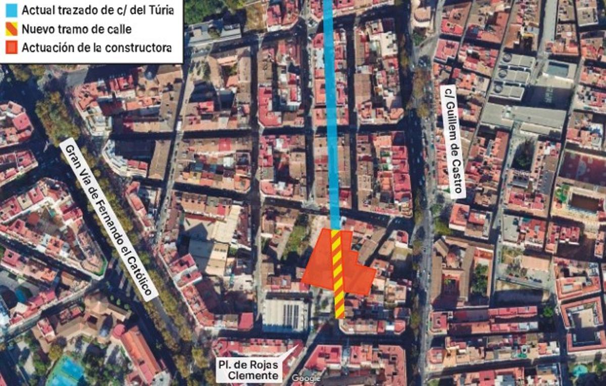 Dónde está la nueva calle de València