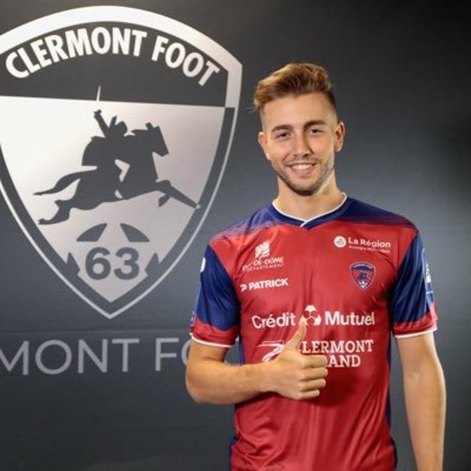 Oriol Busquets, promesa del centro del campo azulgrana, juega en el Clermont Foot francés