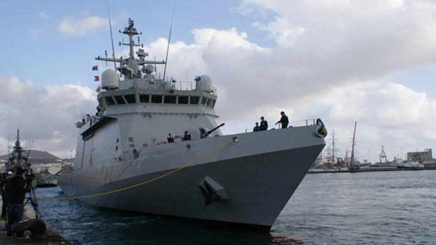 El buque &#039;Rayo&#039;, en Las Palmas de Gran Canaria, en 2011.