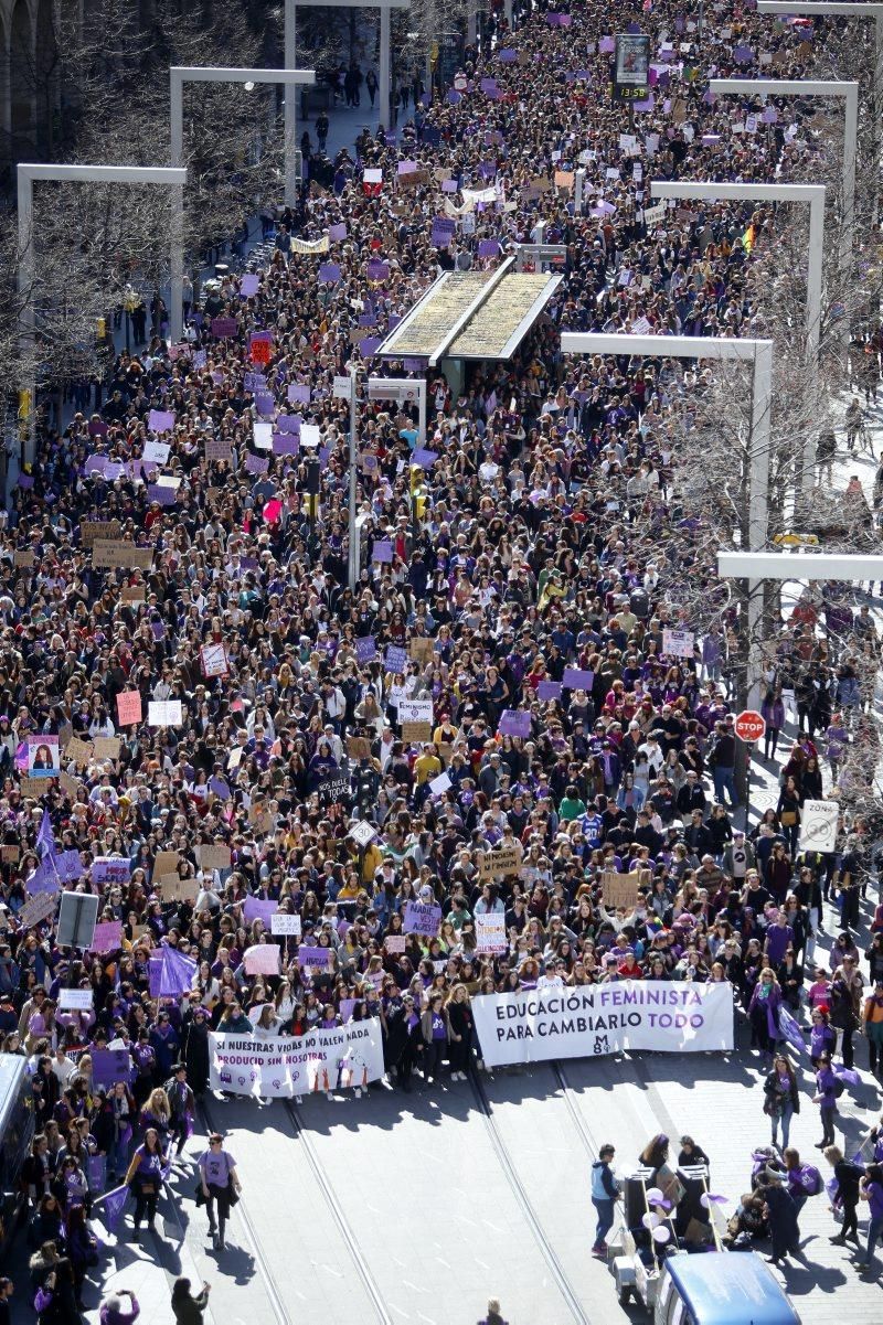 Concentraciones por el 8-M en Zaragoza