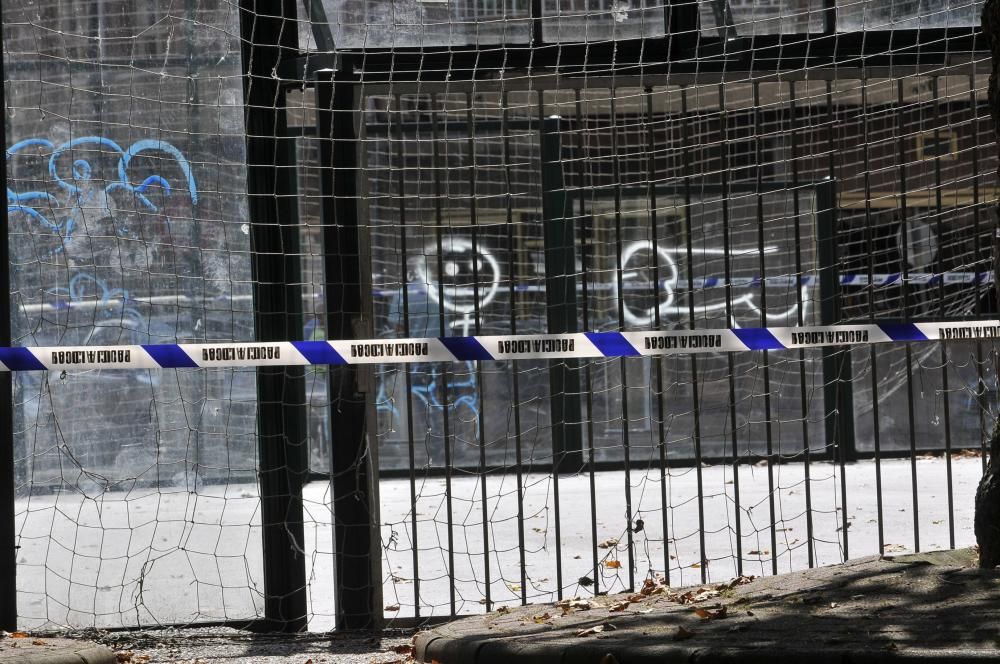 Actos vandálicos en el parque Dorado de Sama