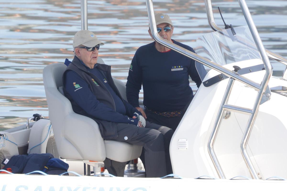 El rey emérito, de regata en Sanxenxo