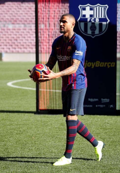 Presentació de Kevin-Prince Boateng amb el FCB