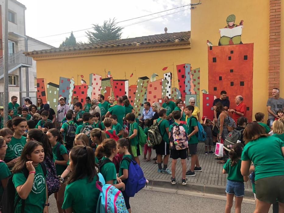 Protesta a Verges per reclamar el nou institut-escola