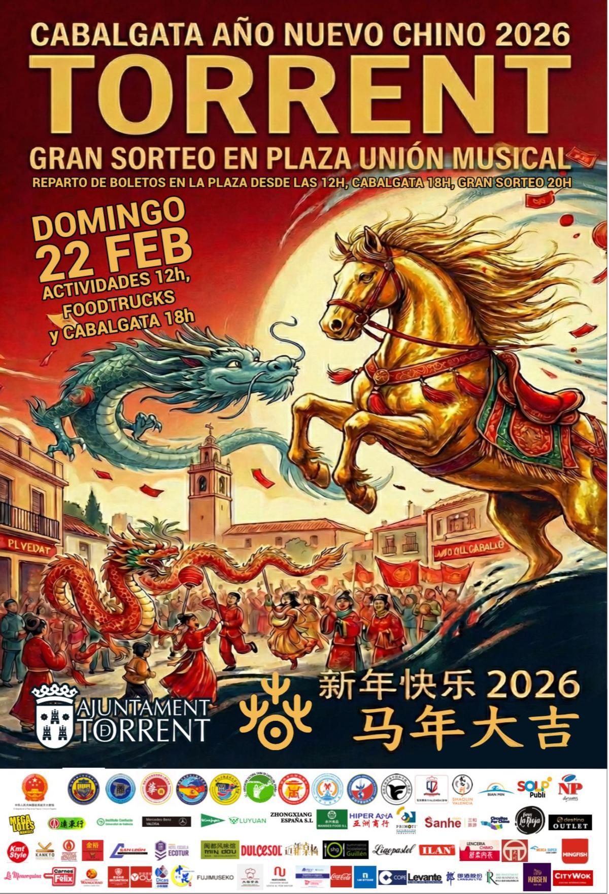 Imagen del cartel de la celebración del Año Nuevo Chino.