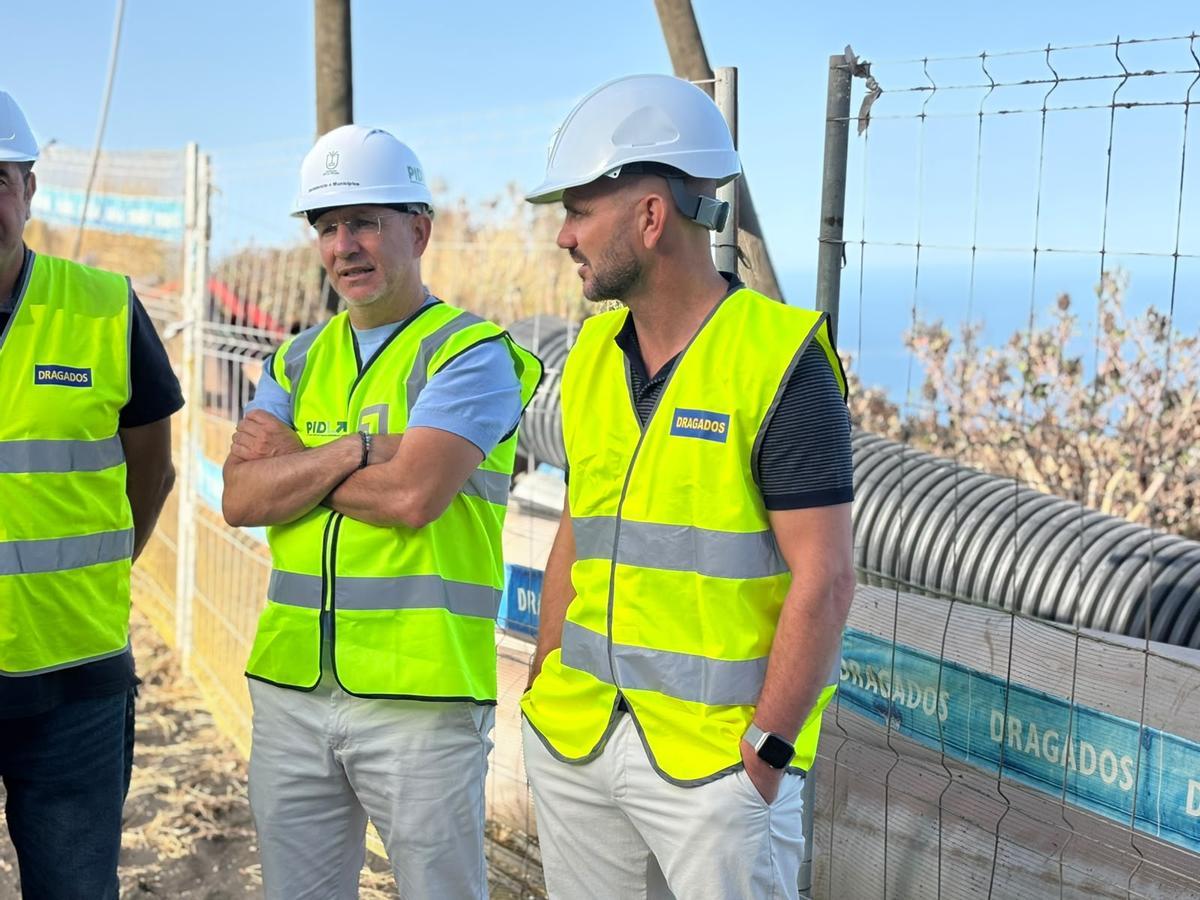 Visita a las obras del complejo deportivo.
