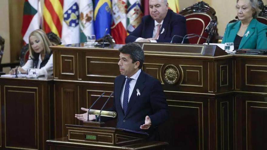 Mazón regresa al Senado a debatir sobre la amnistía con Aragonés y el Gobierno