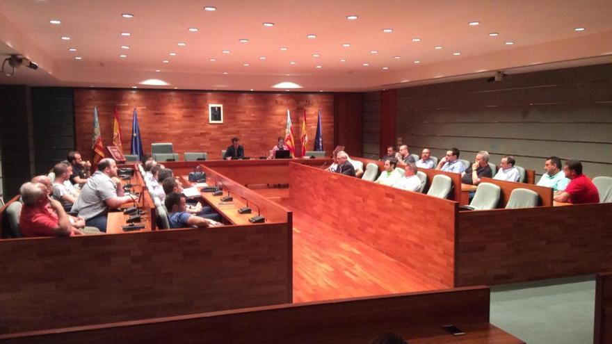 Un momento de la asamblea extraordinaria celebrada este martes