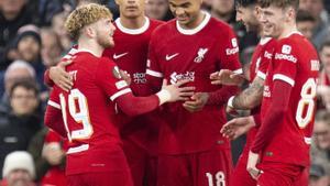 Resumen, goles y highlights del Liverpool 6 - 1 Sparta Praga de la vuelta de octavos de final de la Europa League