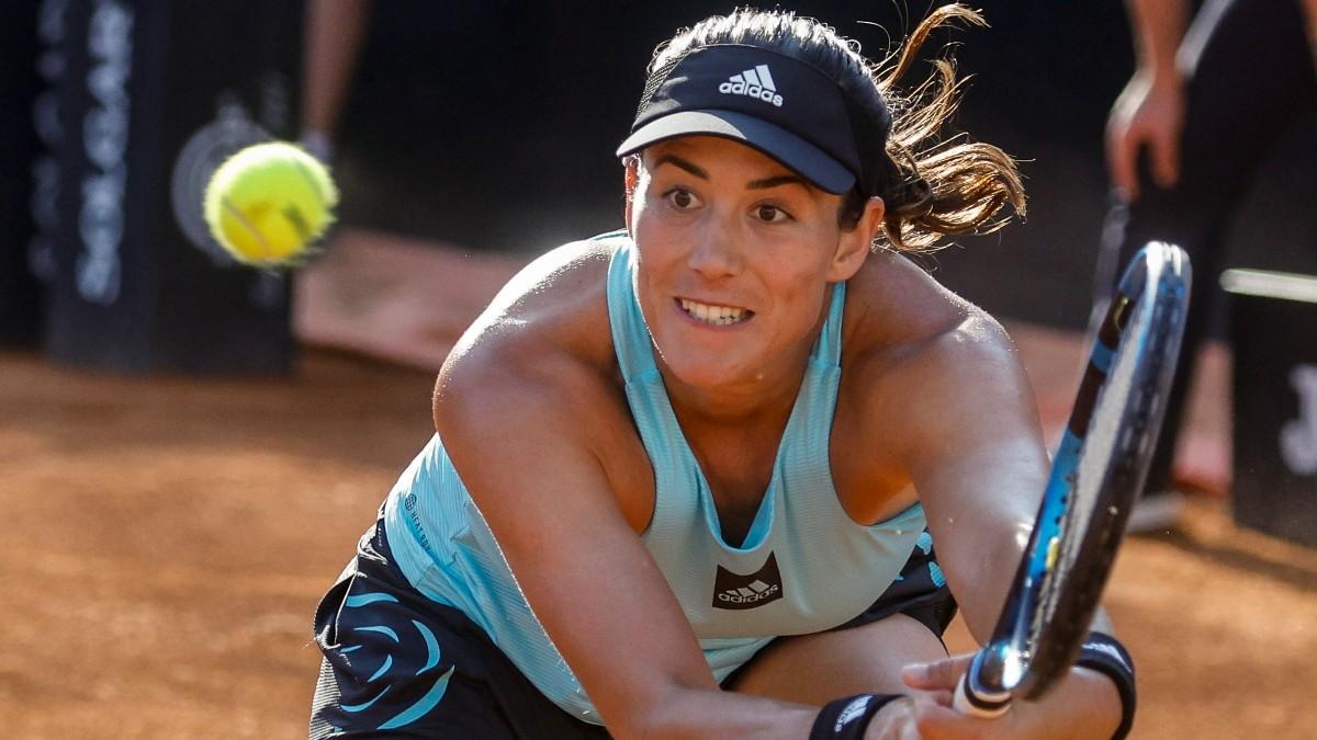 Muguruza, durante un partido